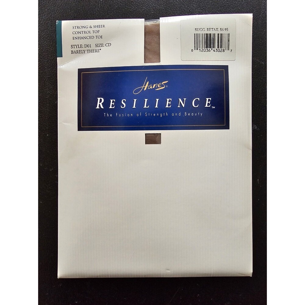 Hanes Resilience Pantyhose Womens Control Top Style D01 Barely There Size CD